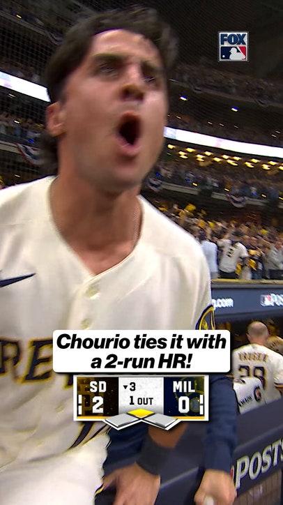 Jackson Chourio ties up the game for the Brewers