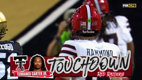 Will Hammond finds Terrence Carter Jr. for 11-yard TD, giving Texas Tech lead over Colorado