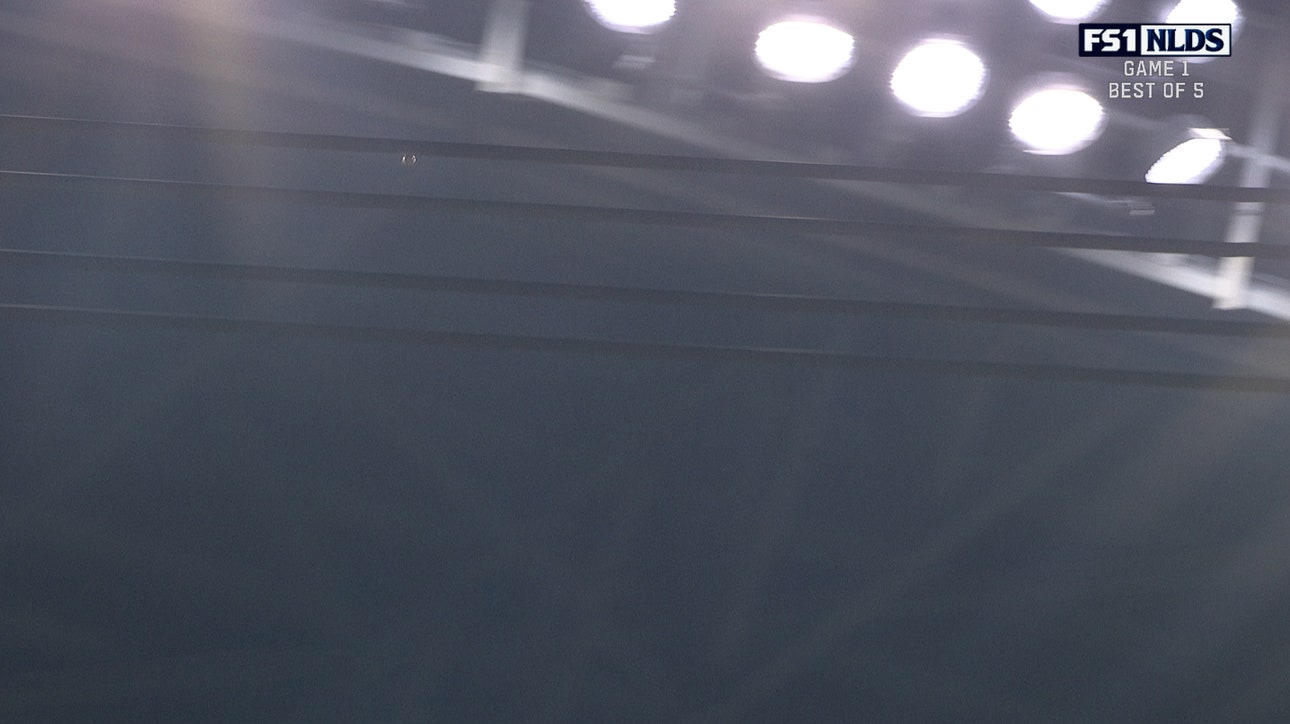 Brewers get an out despite ball HITTING roof in ninth inning vs Padres