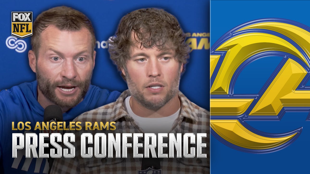 Rams' HC Sean McVay and QB Matthew Stafford after gritty win over Eagles