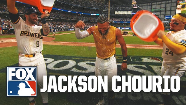 Jackson Chourio reacts to WALK-OFF heroics as Brewers take commanding 2-0 NLDS lead over Padres