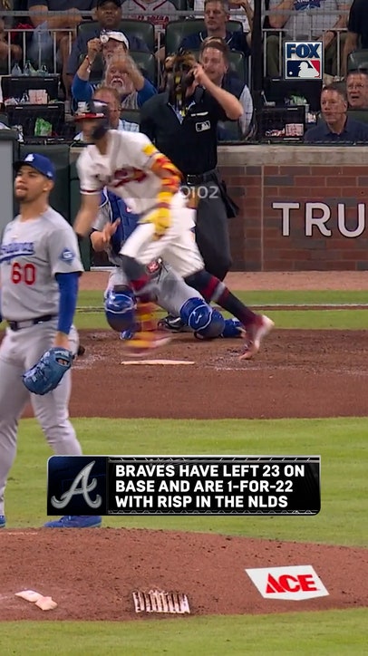 The Braves have struggled with runners in scoring position in this NLDS