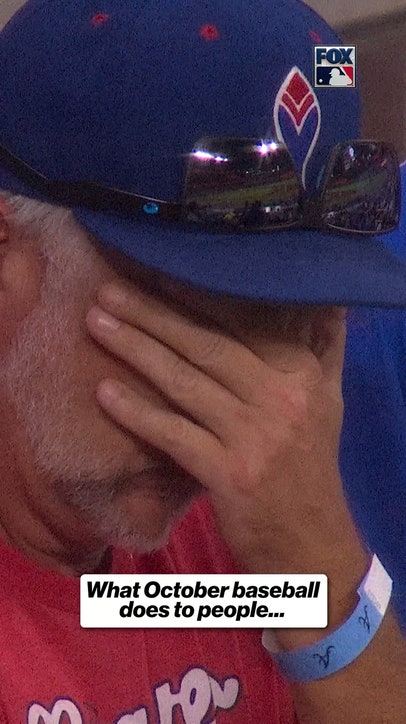 Nothing more stressful than watching your team in postseason baseball