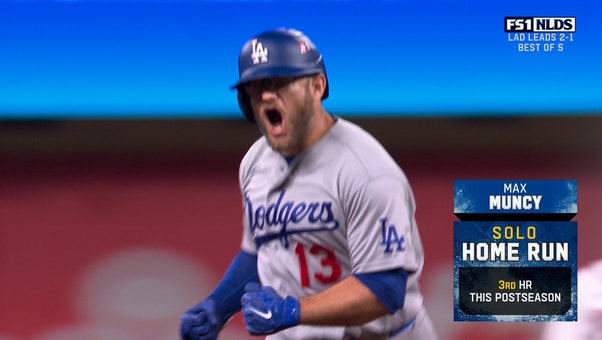 Max Muncy crushes solo home run, sealing Dodgers' win over Braves and a trip to the NLCS