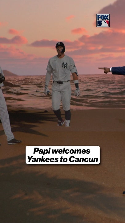 Papi welcomes the Yankees to cancun