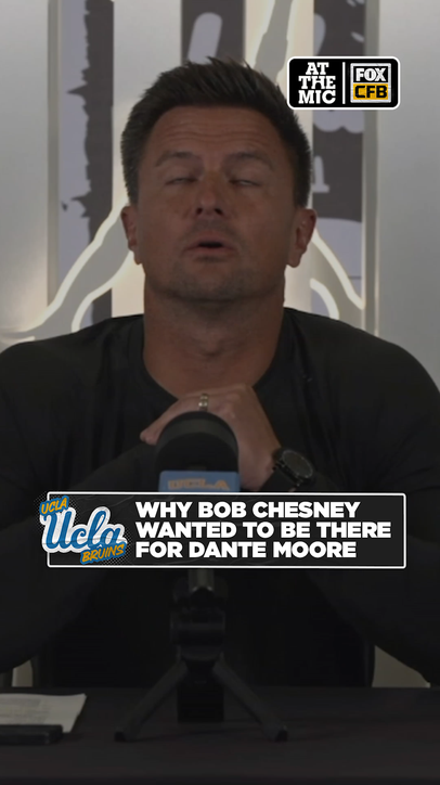 Bob Chesney explains why he offered to visit Dante Moore in the hospital after seeing what happened against USC.
