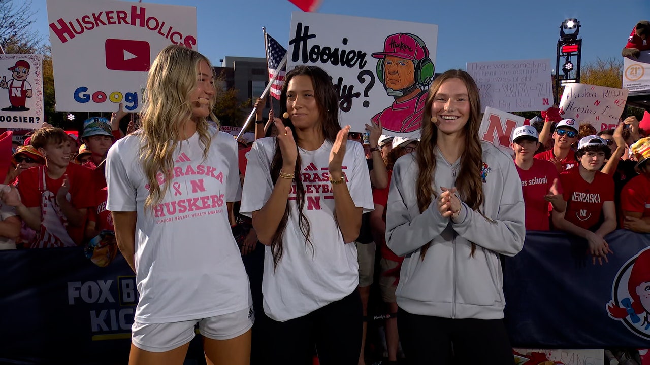 Nebraska Women's Volleyball Team Joins Big Noon Kickoff ahead of Huskers' showdown vs Indiana