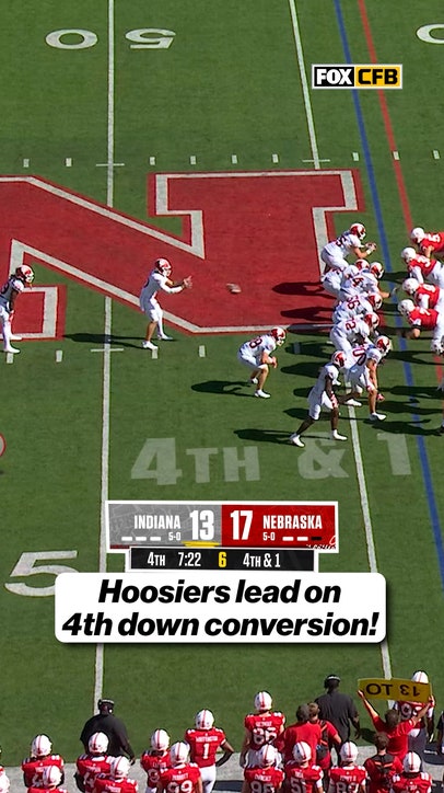 THE HOOSIERS HAVE THE LEAD IN THE 4TH!
