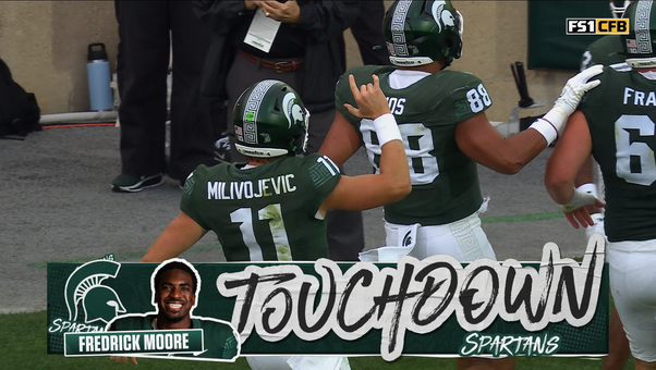 Alessio Milivojevic finds Fredrick Moore for 24-yd TD cutting Michigan State's deficit vs Illinois 