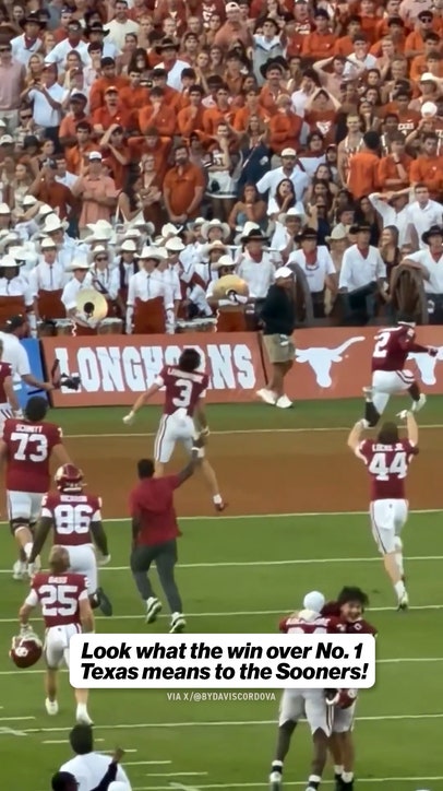 Oklahoma stuns No. 1 Texas 🚨