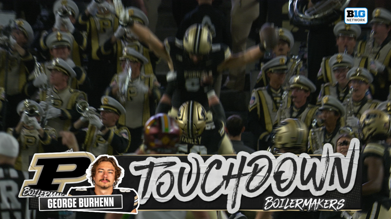 Ryan Browne finds George Burhenn for 15-yd TD pass, giving Purdue lead over Minnesota