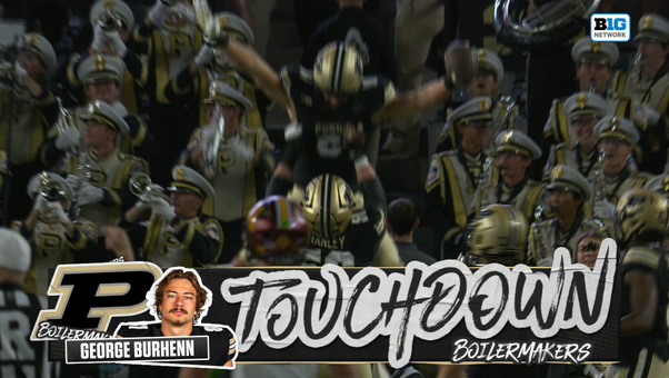 Ryan Browne finds George Burhenn for 15-yd TD pass, giving Purdue lead over Minnesota