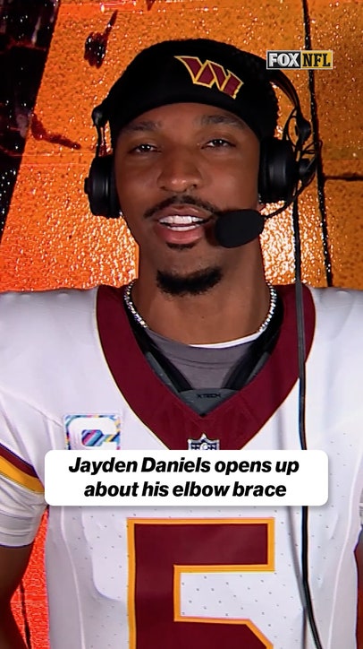 Jayden Daniels opens up about the elbow Brace