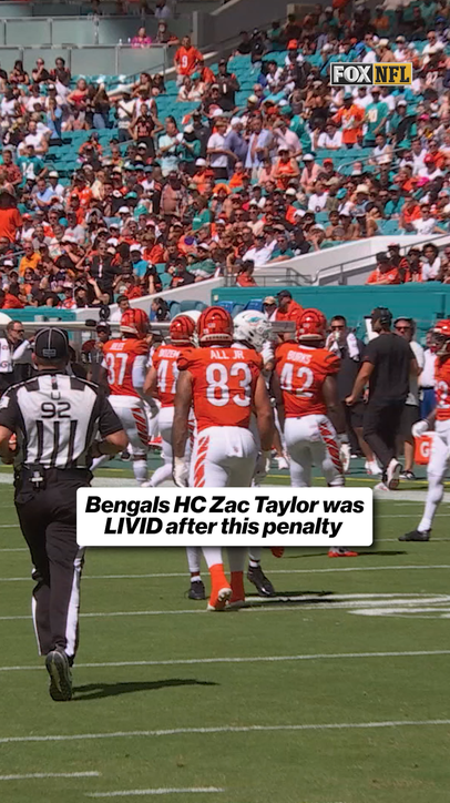 Bengals Head Coach was LIVID after this penalty