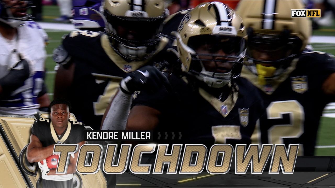 Kendre Miller rushes for touchdown giving Saints lead over Vikings | NFL Highlights