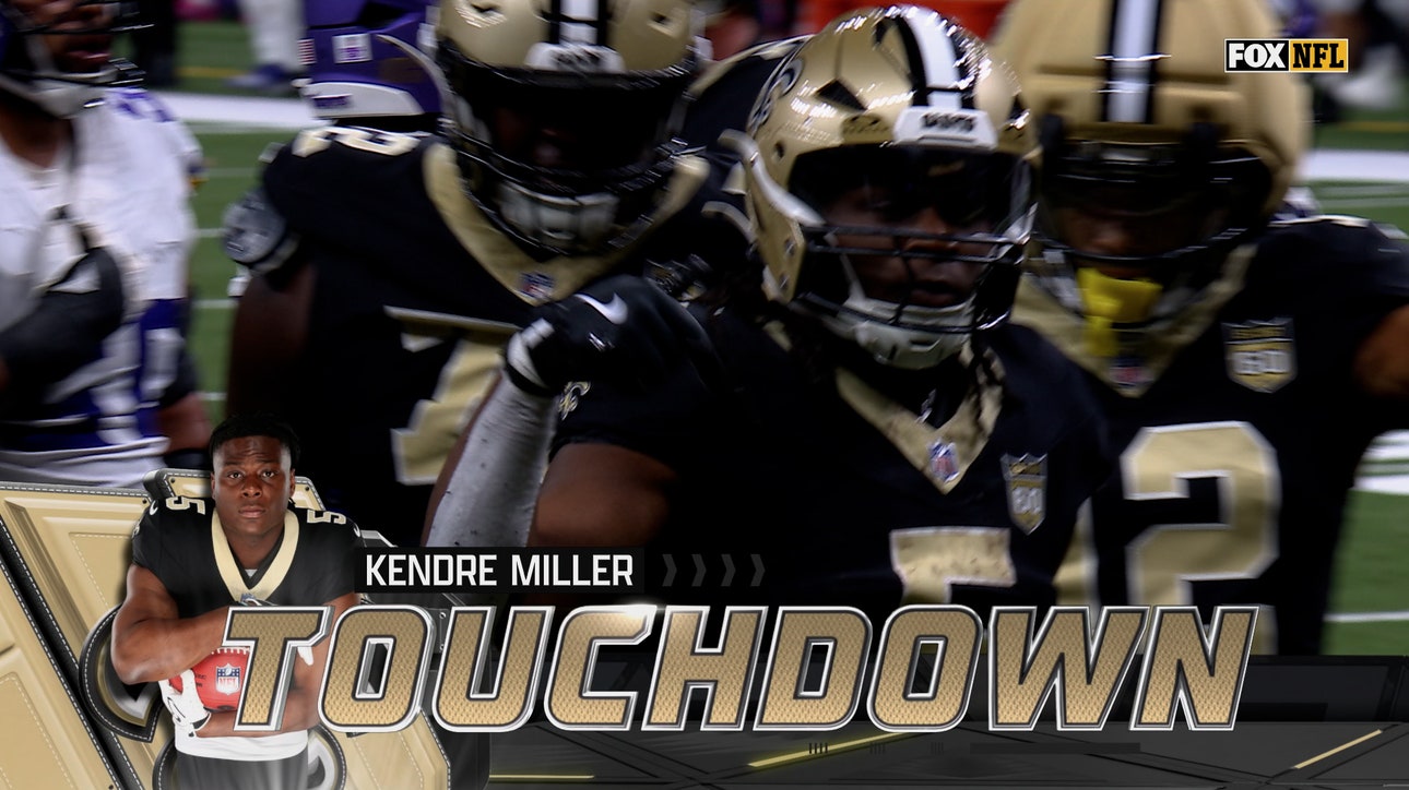 Kendre Miller rushes for touchdown giving Saints lead over Vikings | NFL Highlights
