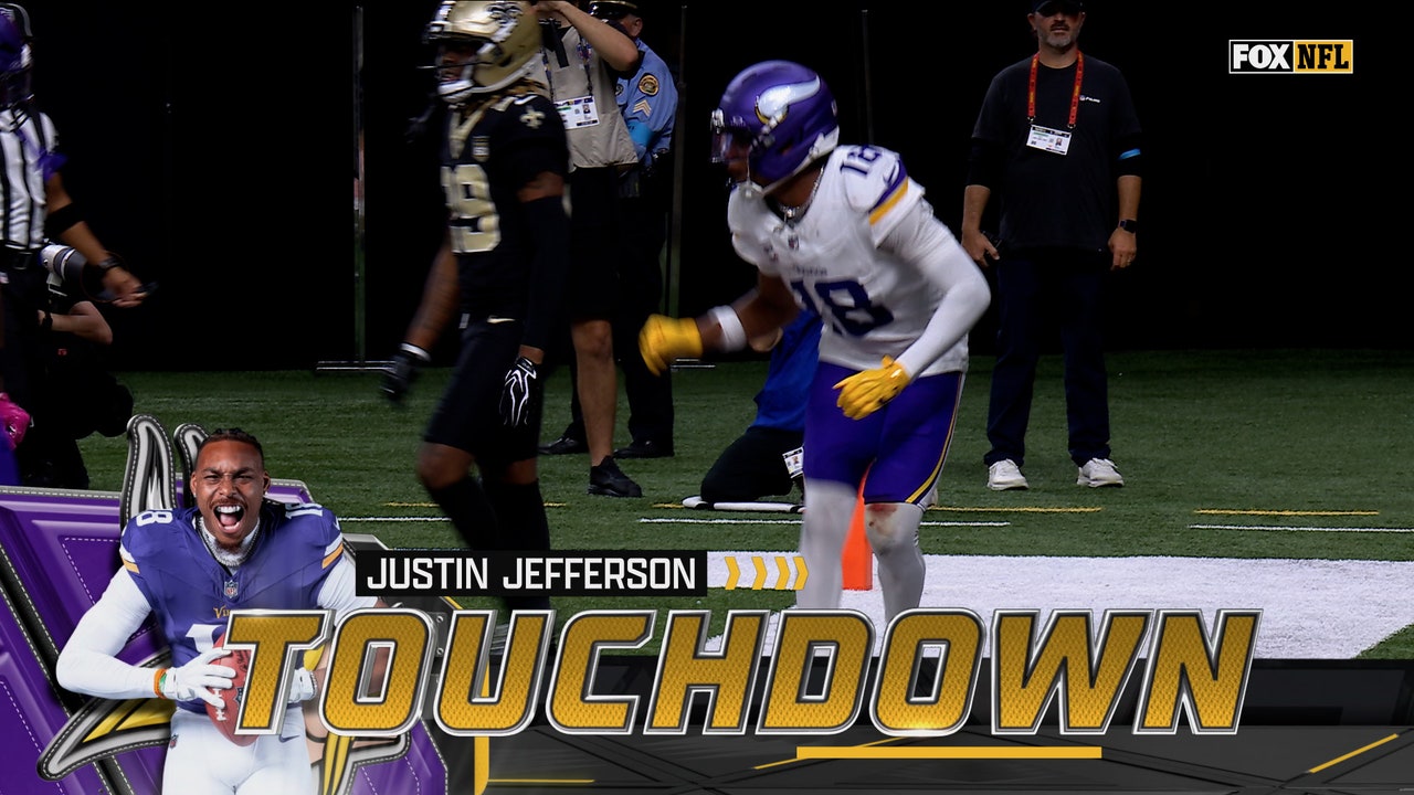 Kyler Murray connects with Justin Jefferson for Impressive TD Catch, giving Vikings lead over Saints | NFL Highlights