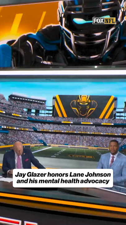 Jay Glazer takes a moment to show respect for former Eagles tackle Lane Johnson