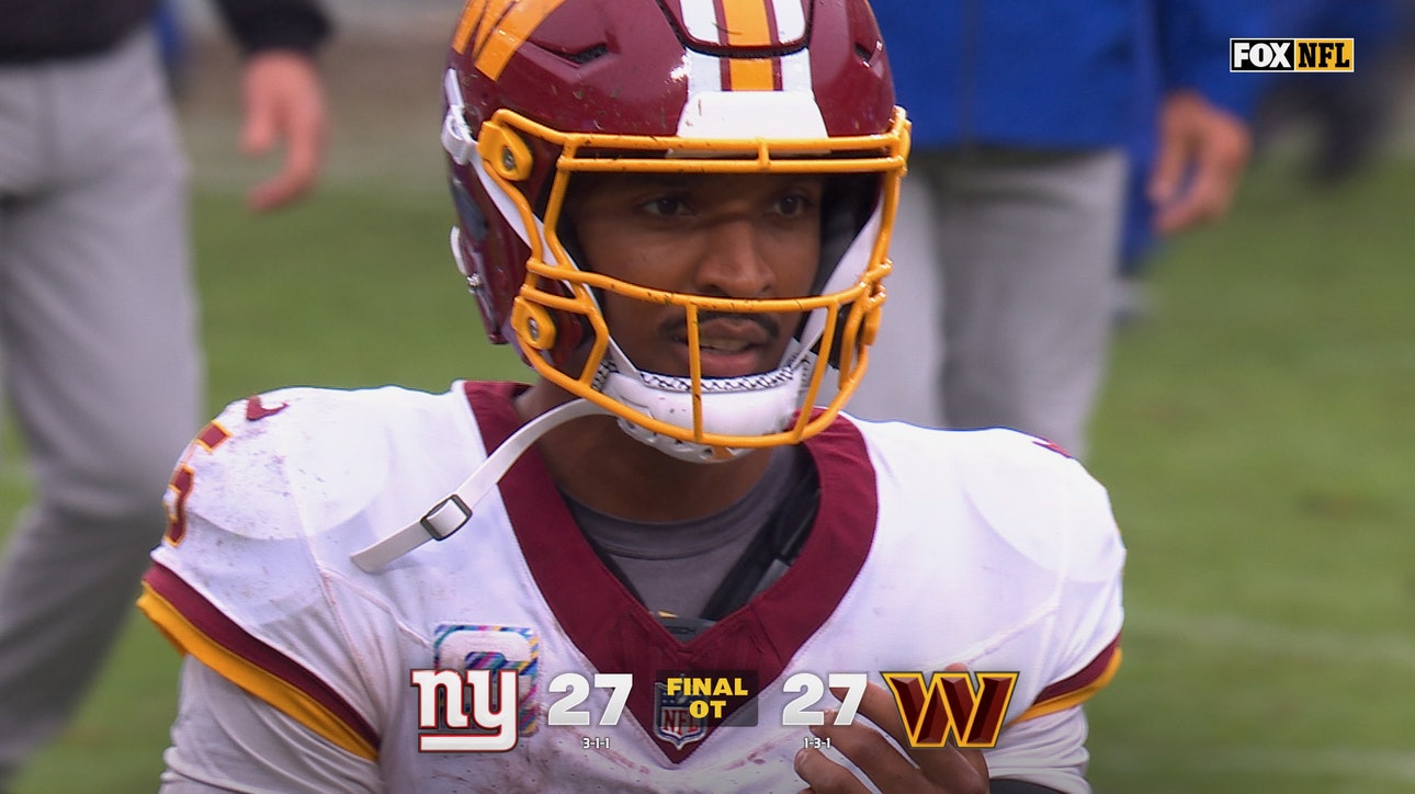 Commanders Run Out of Time After COSTLY Clock Management Blunder as Game Ends in Tie vs Giants | NFL Highlights