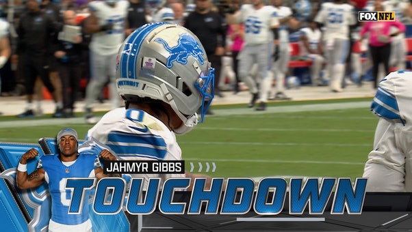 Lions' Jahmyr Gibbs rushes for touchdown to tie game against Cardinals | NFL Highlights
