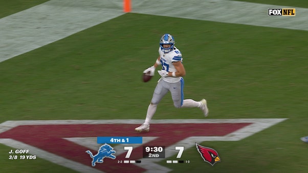 Jared Goff finds Sam LaPorta for a 38-yard TD to give Lions a lead over Cardinals | NFL Highlights