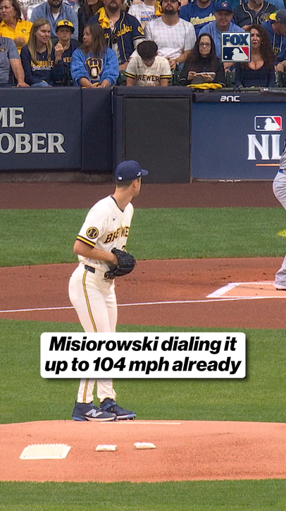 Misiorowski throwing heat early on