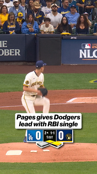 Pages gives Dodgers a lead with a single!