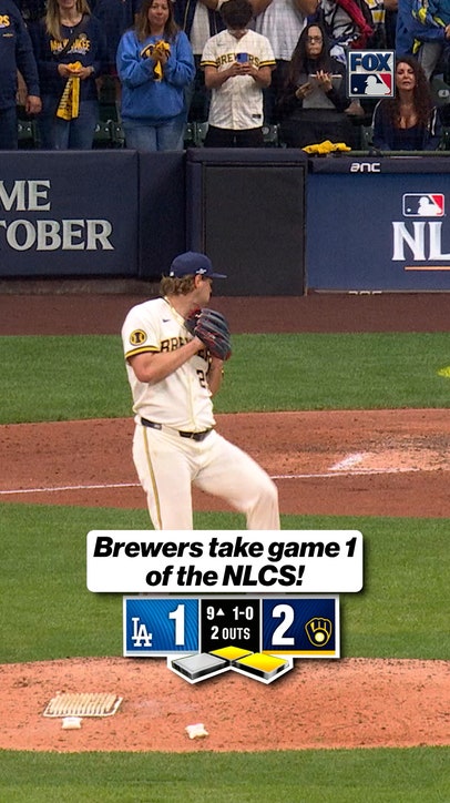 Brewers take 1-0 lead over the Dodgers!