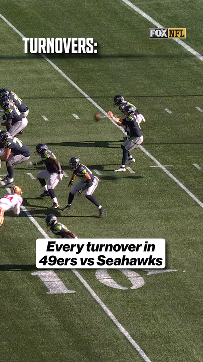 Every turnover in 49ers vs Seahawks...