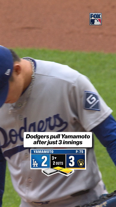 Yamamoto gets pulled early....
