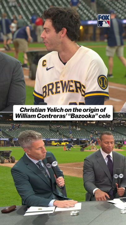 Christian Yelich on origin of Contreras' "Bazooka" celebration
