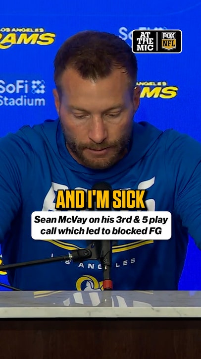 Sean McVay is regretting his play call late in overtime against the Bills