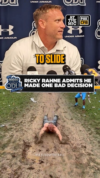 ODU's Ricky Rahne explains how a halftime promise turned into a viral celebration