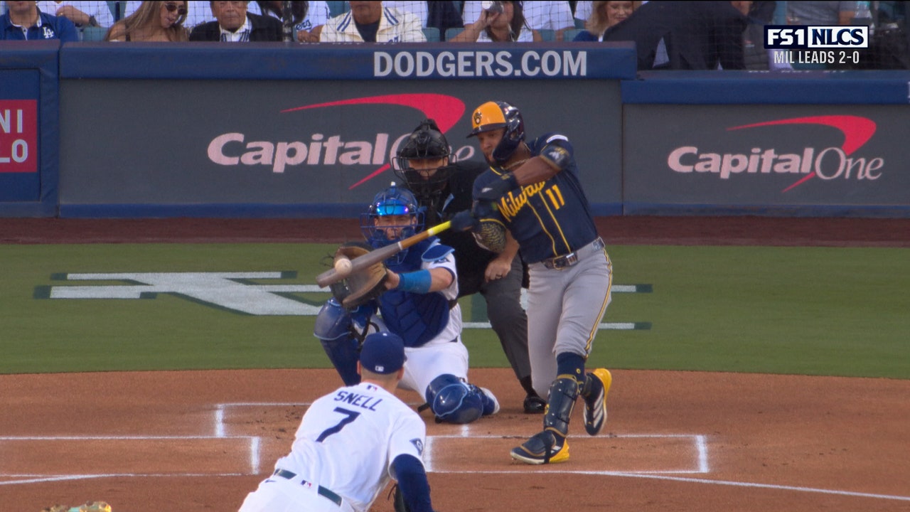 Jackson Chourio homers on first pitch of game to give Brewers early lead over Dodgers