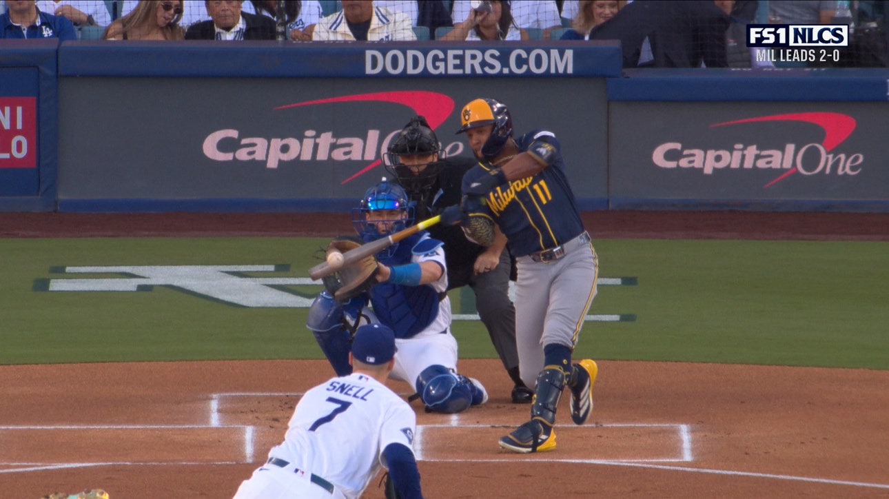 Jackson Chourio homers on first pitch of game to give Brewers early lead over Dodgers