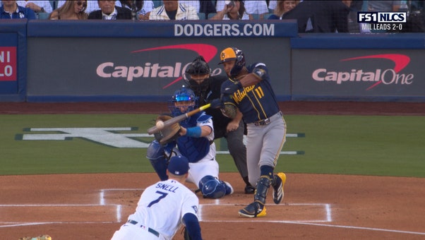 Jackson Chourio homers on first pitch of game to give Brewers early lead over Dodgers