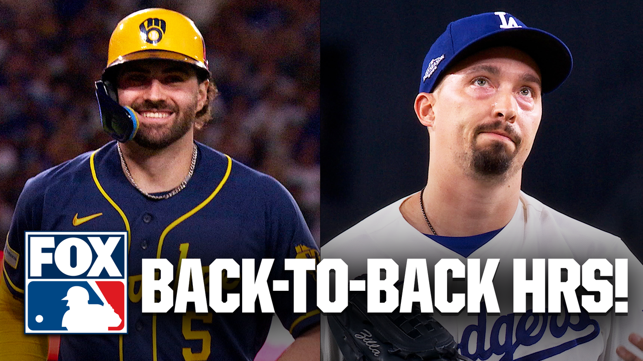 Jake Bauers & Garrett Mitchell hit BACK-TO-BACK homers to give Brewers lead over Dodgers
