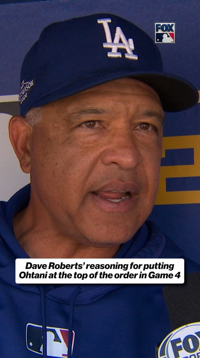 Dave Roberts explains his decision to move Ohtani in the batting order 