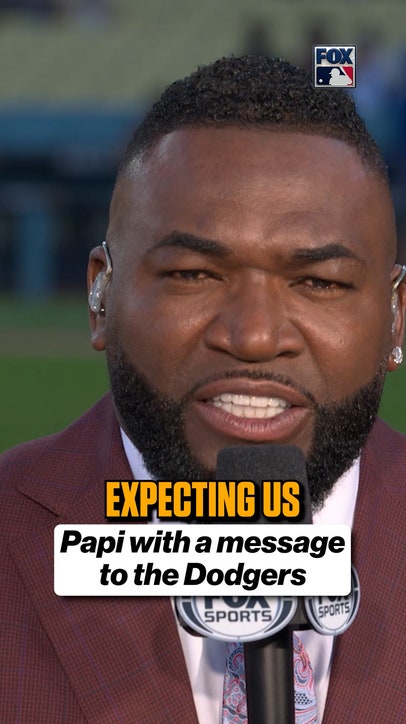 Big Papi tries to fire up the Dodgers ahead of Game 4 🔥