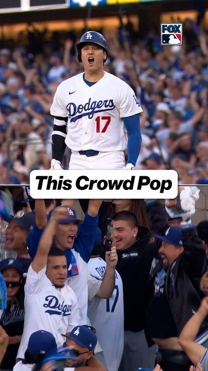 Crowd noise only from the Ohtani 3-run home run
