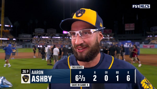 Brewers' Aaron Ashby Reacts to Sweeping Dodgers in NLCS, Advancing to World Series