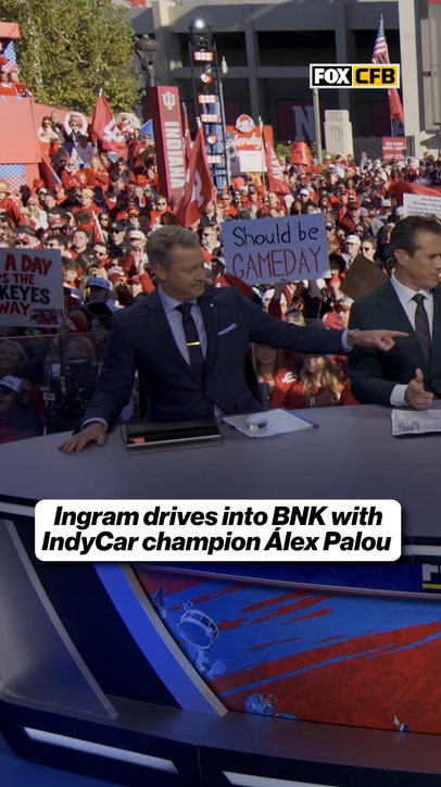What an entrance for Mark Ingram and Alex Palou!