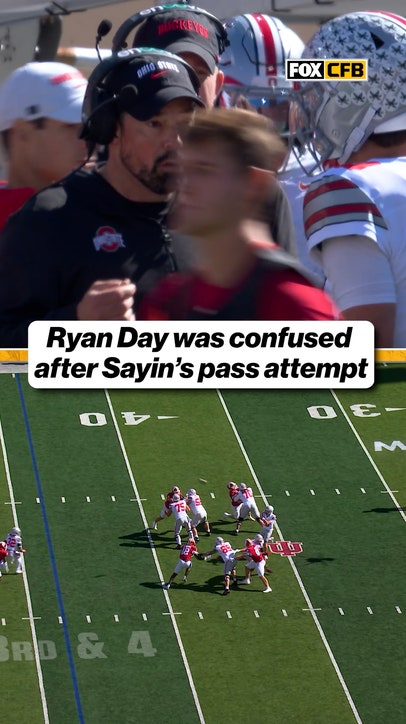 Ryan Day and Julian Sayin didn’t seem to be on the same page on this one