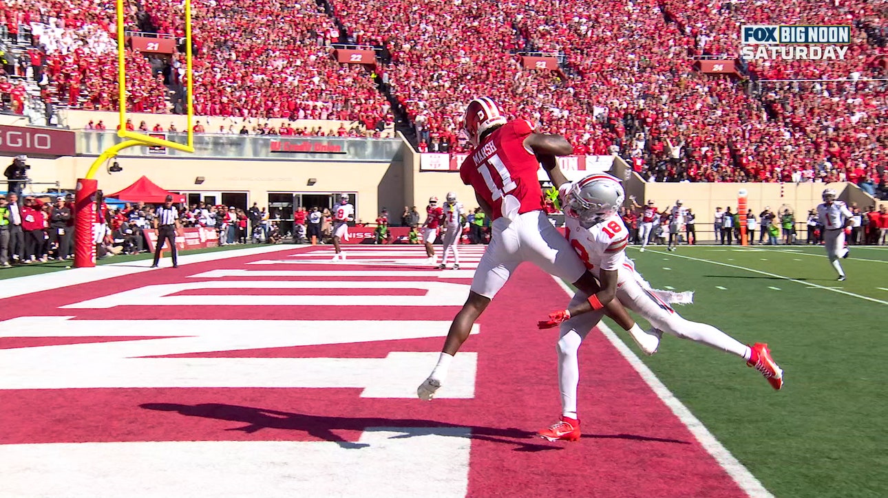 Josh Hoover finds Nick Marsh for 19-yard TD, cutting Indiana's deficit vs Ohio State