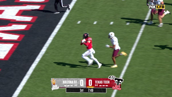 Ben Roberts snags a pick six to give Texas Tech an early lead vs Arizona State
