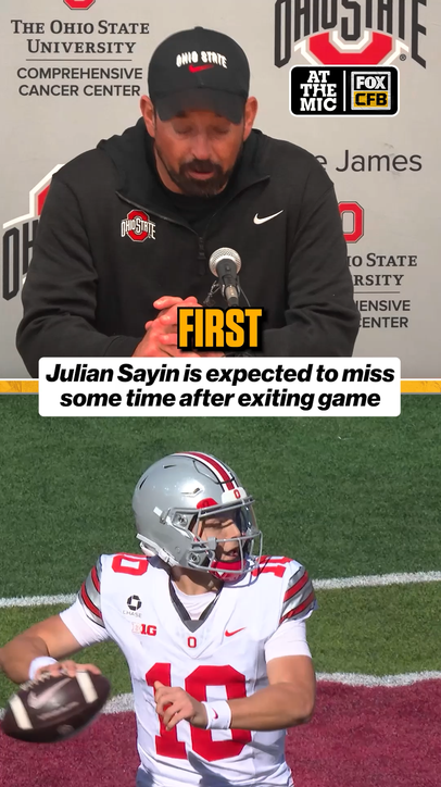 Ryan Day provides an update on Julian Sayin and Ohio State’s outlook after today’s game