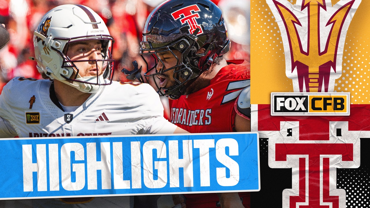 Arizona State Sun Devils vs No. 10 Texas Tech Red Raiders Highlights 🏈 FOX College Football