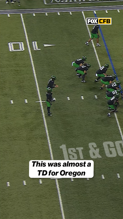 This was almost an insane TD!