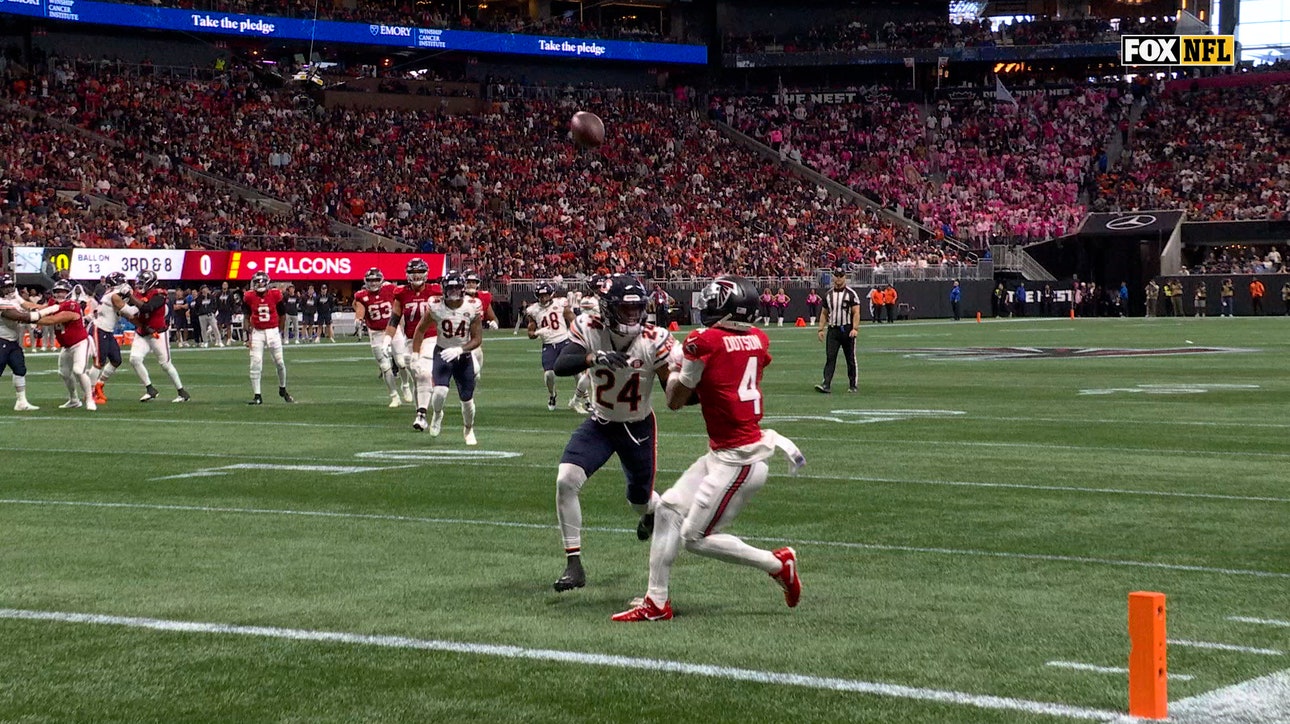 Michael Penix connects with Jahan Dotson for 13-yard TD, cutting Falcons' deficit vs Bears | NFL Highlights