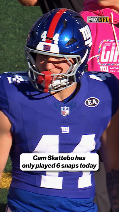 Cam Skattebo only played 6 snaps today